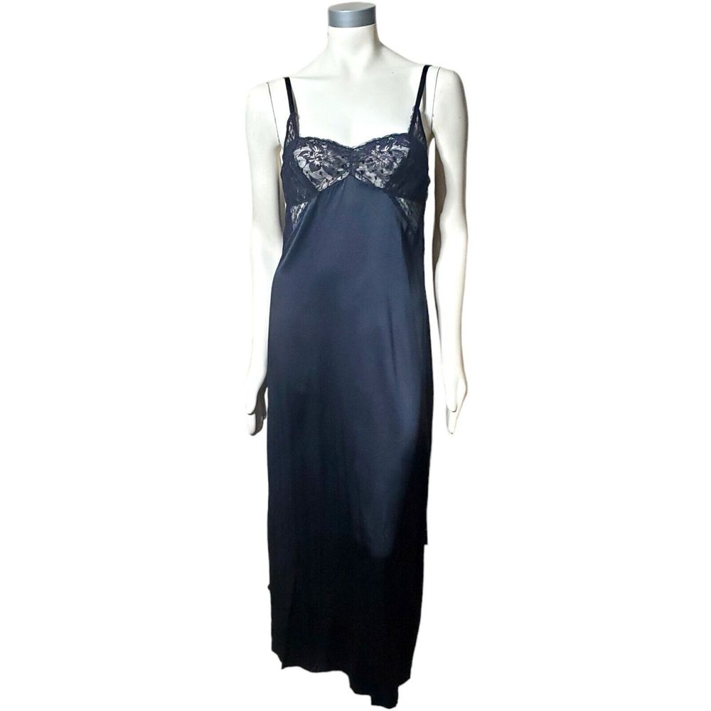 La Perla Black Chemise with Lace Detail